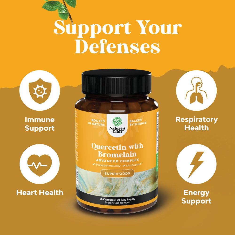 Quercetin bromelain for heart, lung and joint health