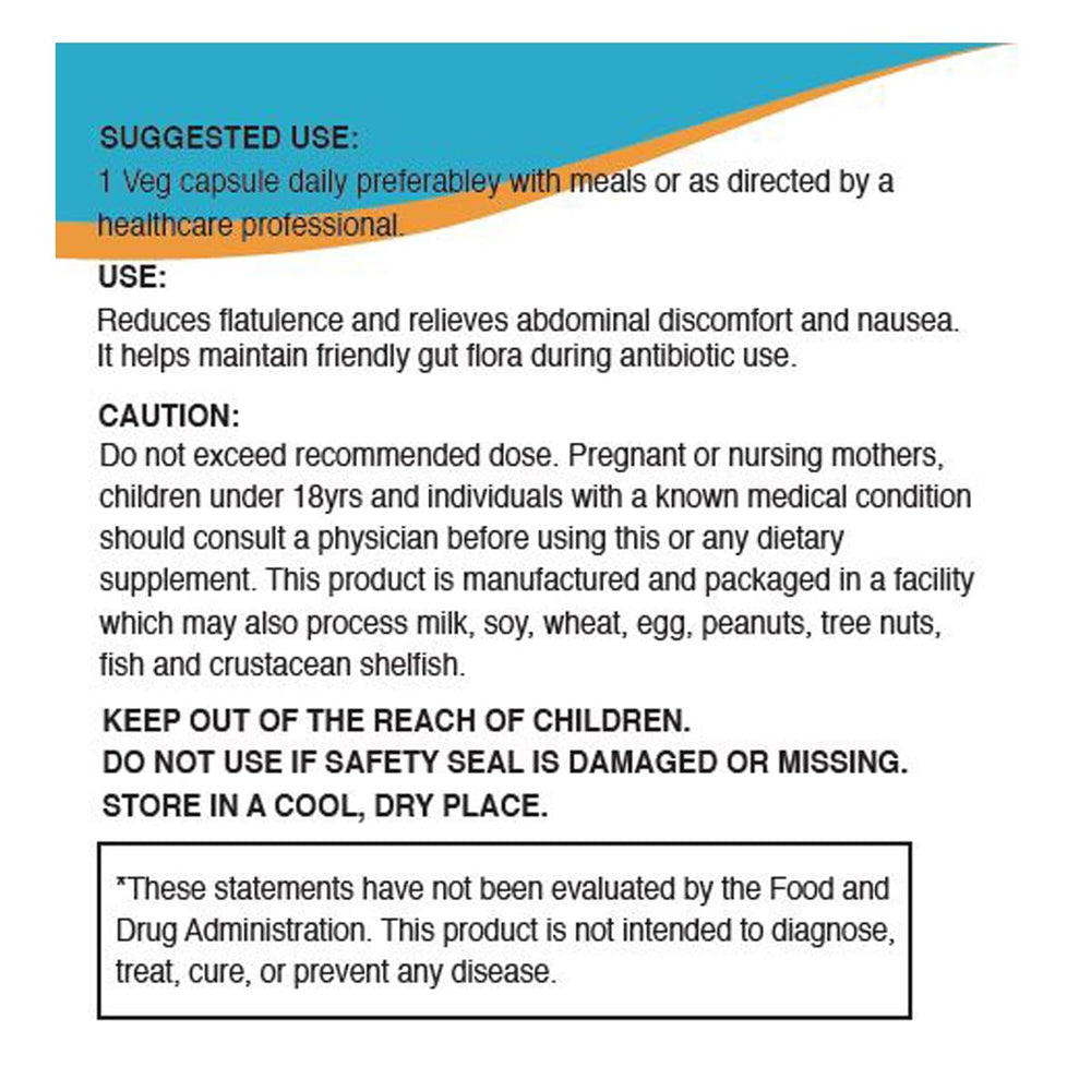 Illustration of ingredients including enzymes and probiotics