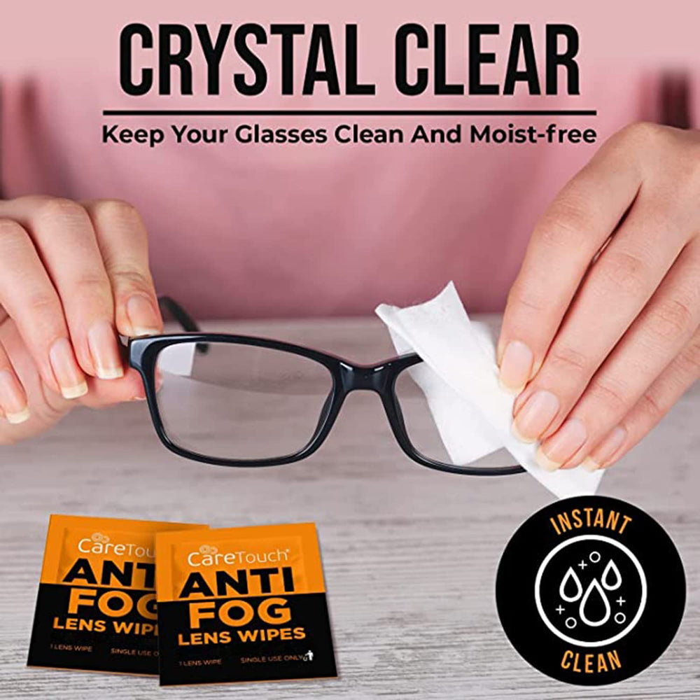 Clean and clear eyeglass lens after wiping