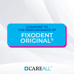 CareAll denture adhesive tubes with easy applicator