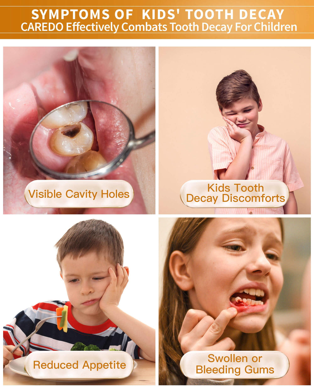 Label highlighting fluoride-free and enamel repair