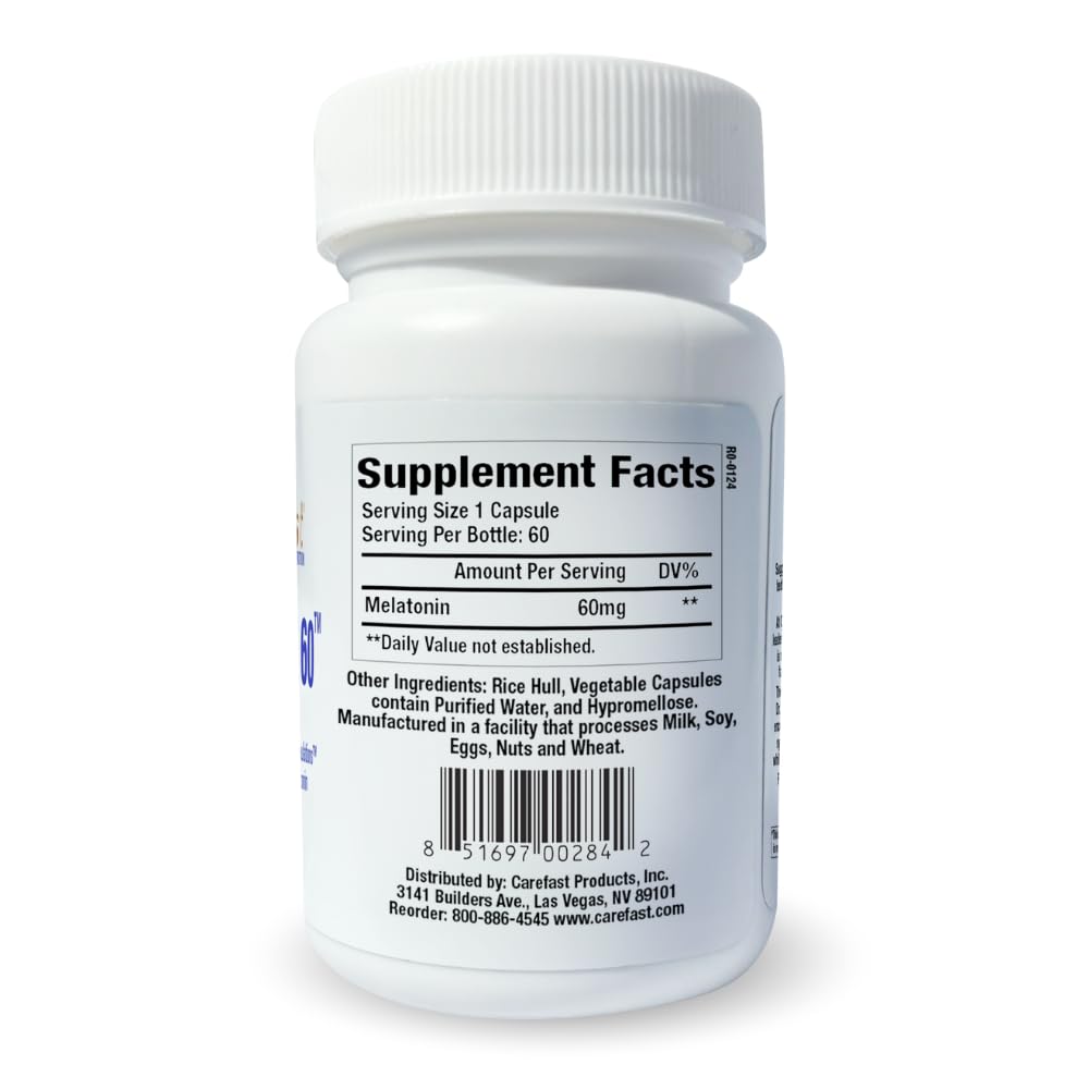 120 capsules bottle of CAREFAST Melatonin
