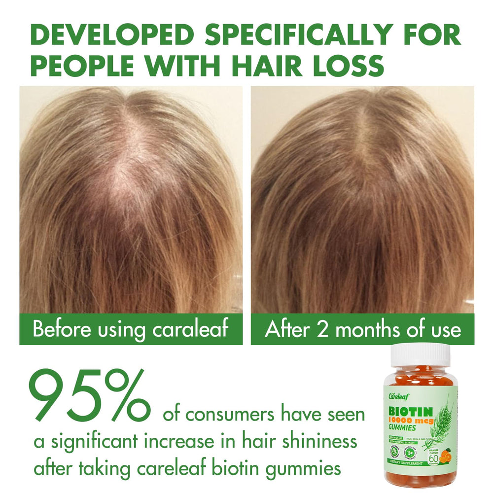 Hair growth concept with illustrated strands