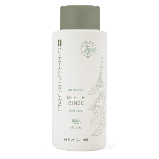 Bottled CariFree Naturals Mouth Rinse with Wild Mint label