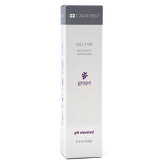 Box and tube presentation of CariFree Gel 1100 grape flavor