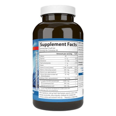 Close-up of Carlson ACES + Omega softgels