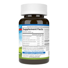 Label close-up showing 28 mg iron