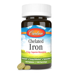 Nutrition facts panel showing 27 mg iron