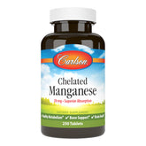 Carlson Chelated Manganese 20 mg bottle close-up