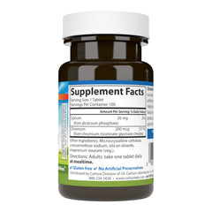 Carlson Chelated Chromium 200 mcg label