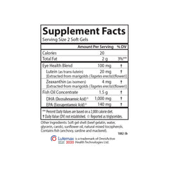 Lutein and Lutemax 2023 on packaging