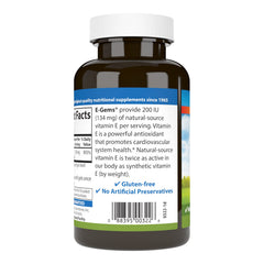 Close-up of Carlson E-Gems Vitamin E soft gels