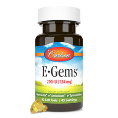 Carlson E-Gems Vitamin E bottle front view