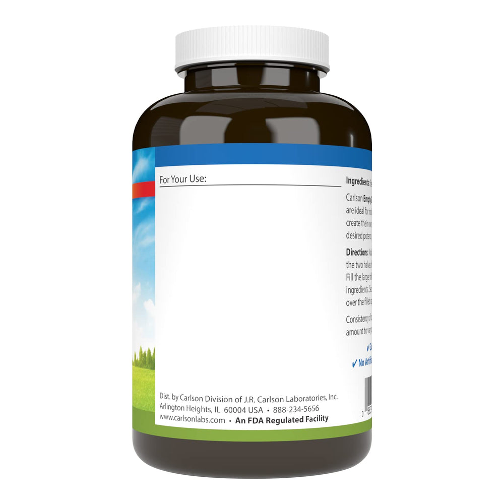 Close-up of Carlson Empty Gelatin Capsule #00