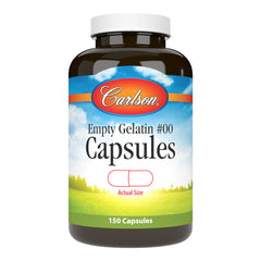 Carlson Empty Gelatin Capsule #00 front view