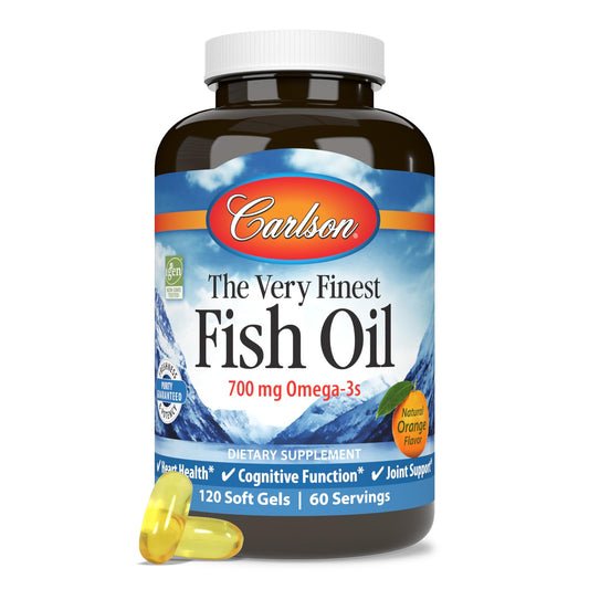 Carlson fish oil 700 mg omega-3 orange softgels