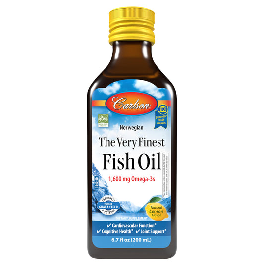 Carlson Lemon Fish Oil 200ml bottle front