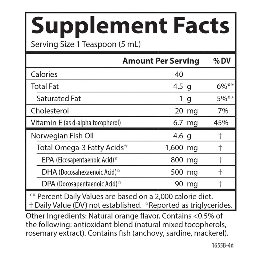 16.9 fl oz Carlson The Very Finest Fish Oil displayed