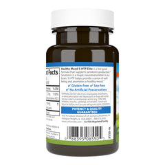 Serving size panel showing 100 mg of 5-HTP