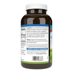 Whole bottle of Carlson L-Lysine 500 mg