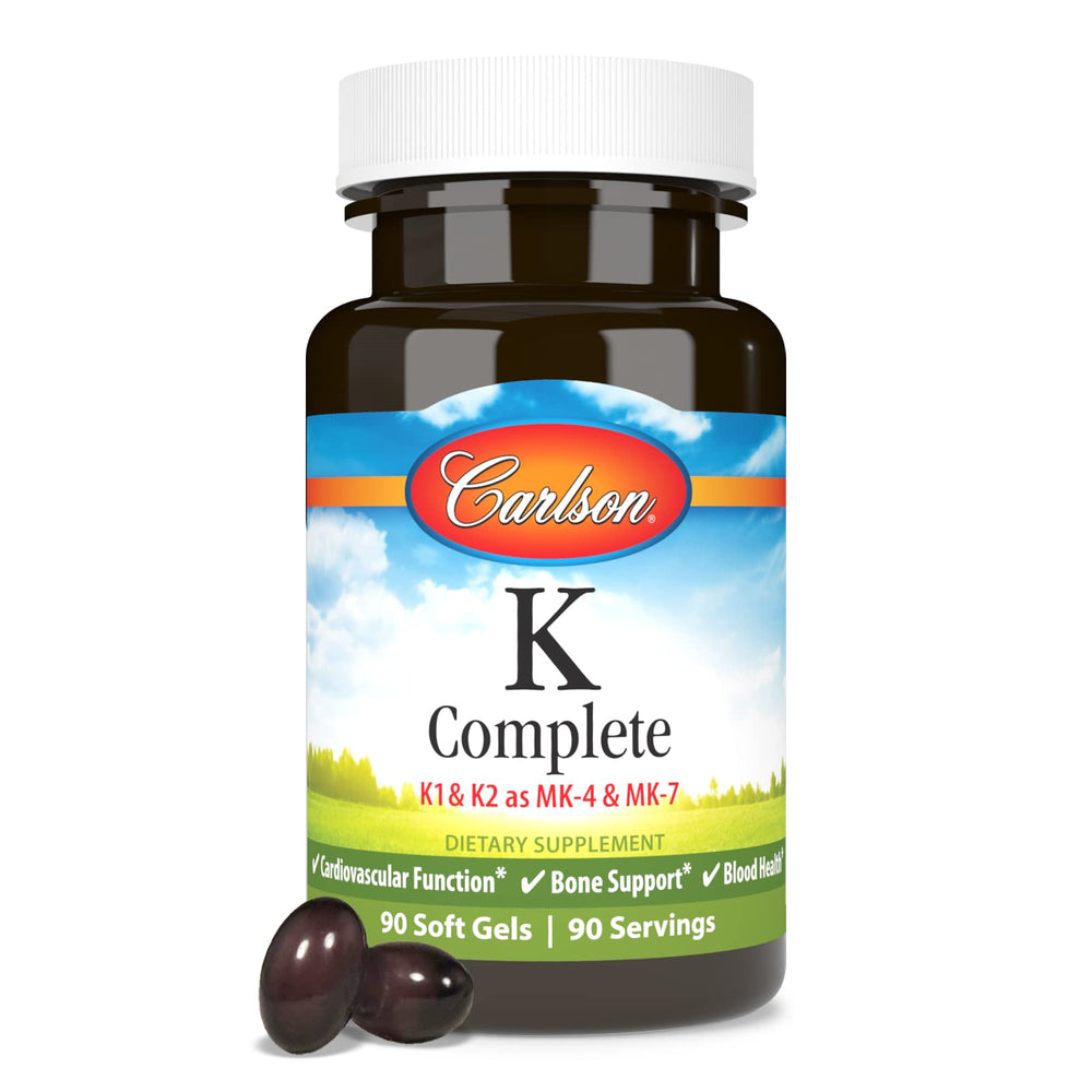 Graphic illustrating Vitamin K1, K2 MK-4, and MK-7