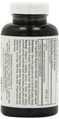 Supplement facts panel for Carlson L-Lysine 500mg