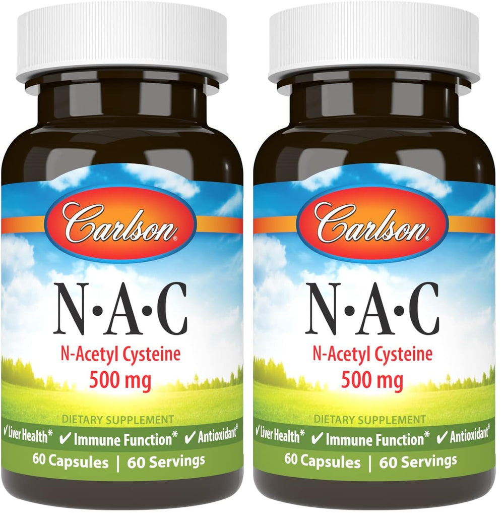 Carlson Labs NAC 500mg bottle front view