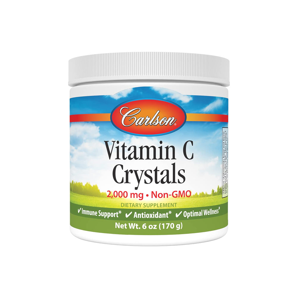 Carlson Labs Non-GMO Vitamin C Crystals, 6 oz bottle