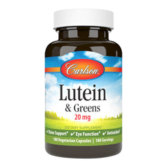 Carlson Lutein & Greens 20 mg vision support hero image