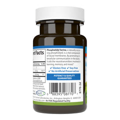 Packaging for Carlson Phosphatidyl Serine 30 softgels