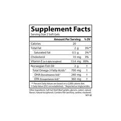 90 softgels count shown on the bottle label