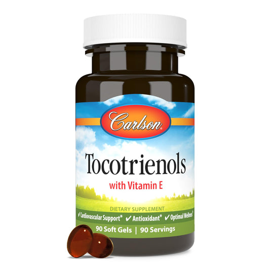 Carlson Tocotrienols 40 mg bottle label