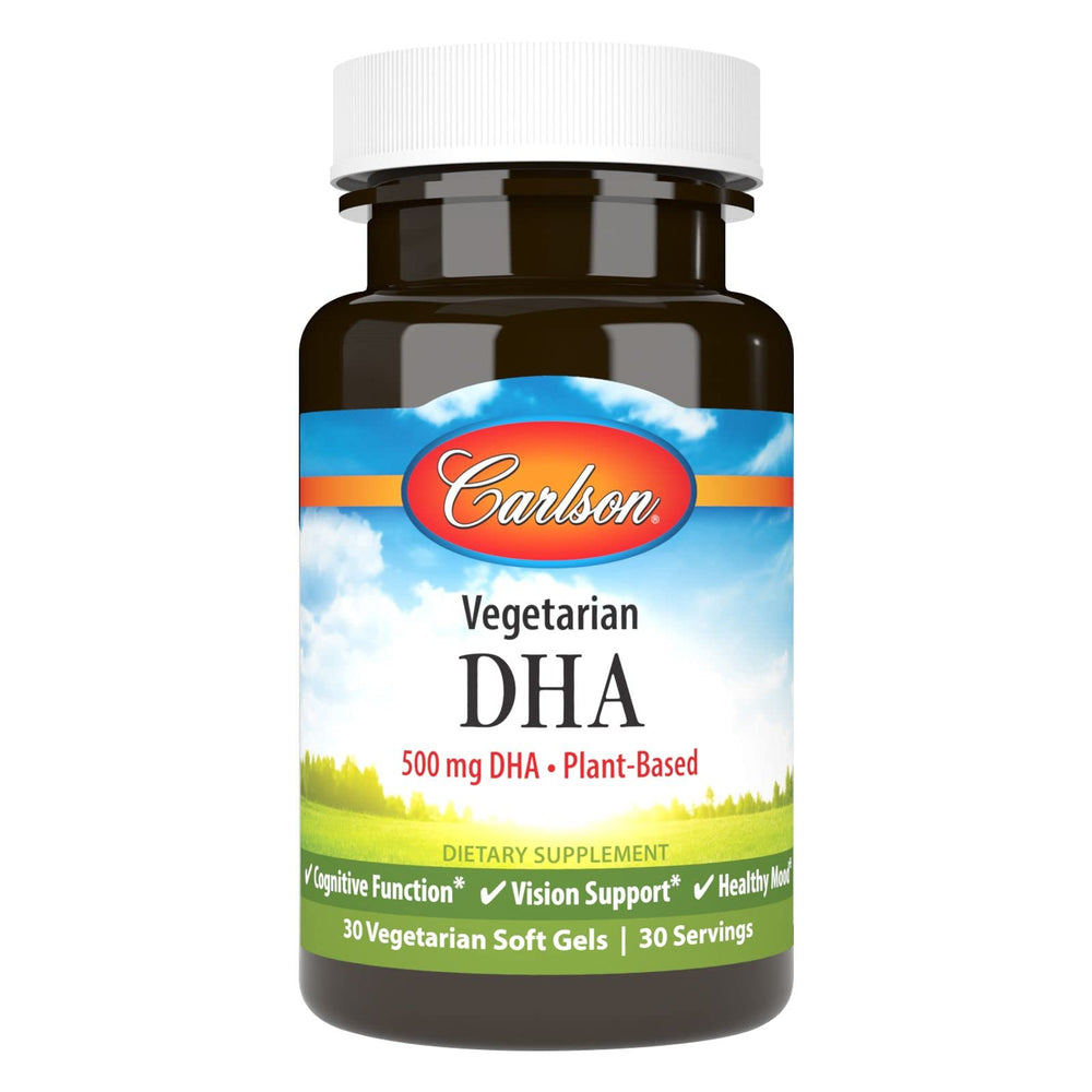 Carlson Vegetarian DHA bottle and label