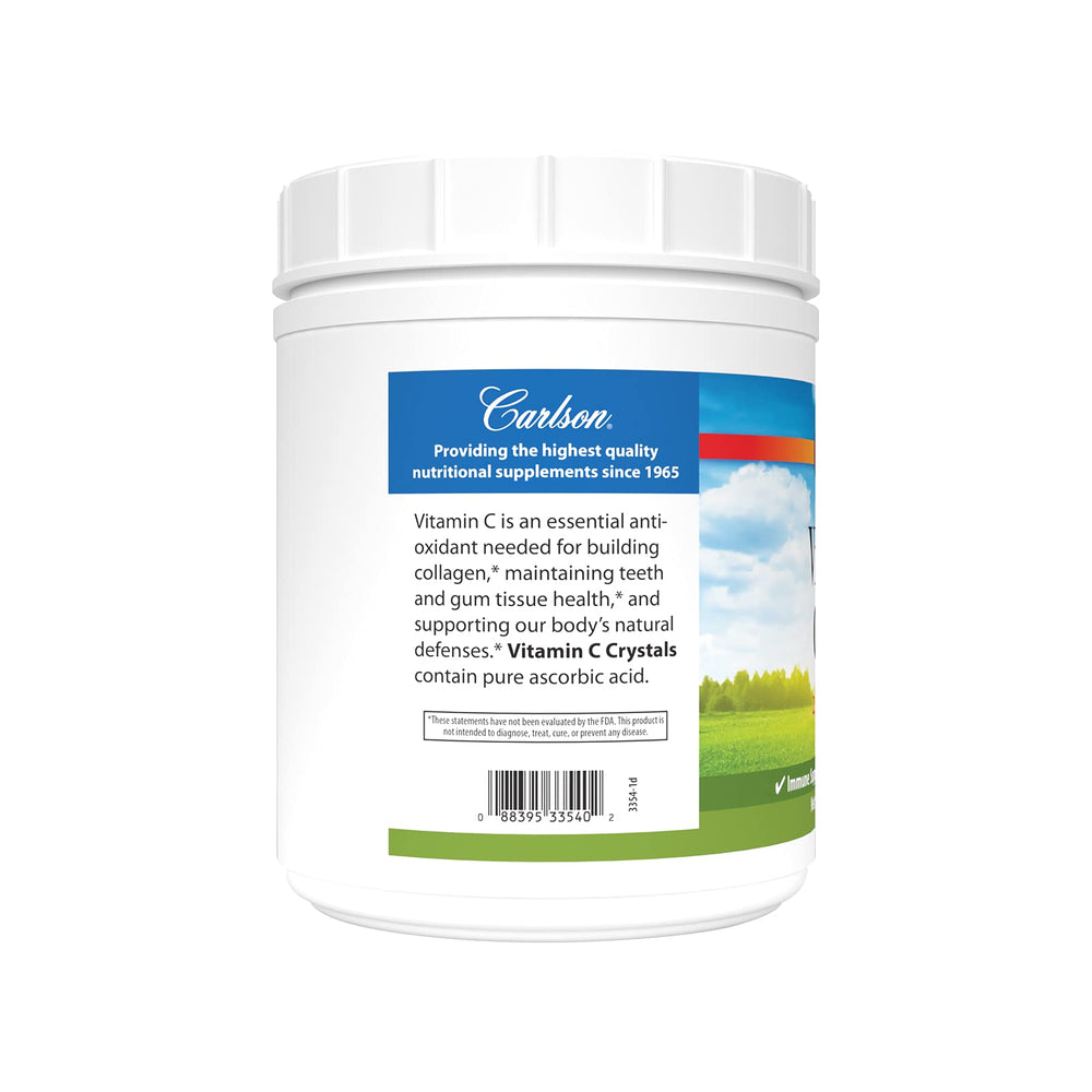 Non-GMO Vitamin C Crystals label on container