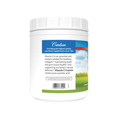 Non-GMO Vitamin C Crystals label on container