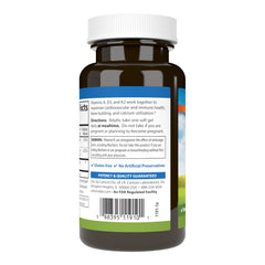 Vitamins A, D3, and K2 (MK-7) illustration