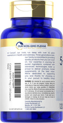 Non-GMO and gluten-free label on Carlyle bottle