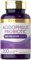 Carlyle Acidophilus Probiotic Capsules bottle front