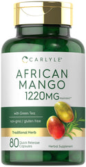 Carlyle African Mango 1220mg 80-cap bottle - front view