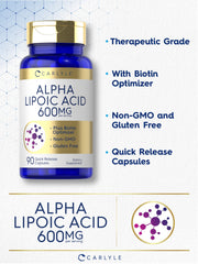 Capsule form of Alpha Lipoic Acid and Biotin