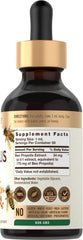Side angle of Carlyle Bee Propolis Tincture Drops bottle.