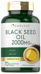 Carlyle Black Seed Oil Softgel Capsules bottle front