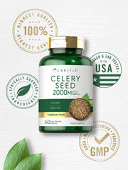 Non-GMO and gluten-free Carlyle Celery Seed Extract formula badge