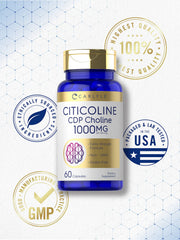 Gluten-free labeling on Carlyle Citicoline packaging