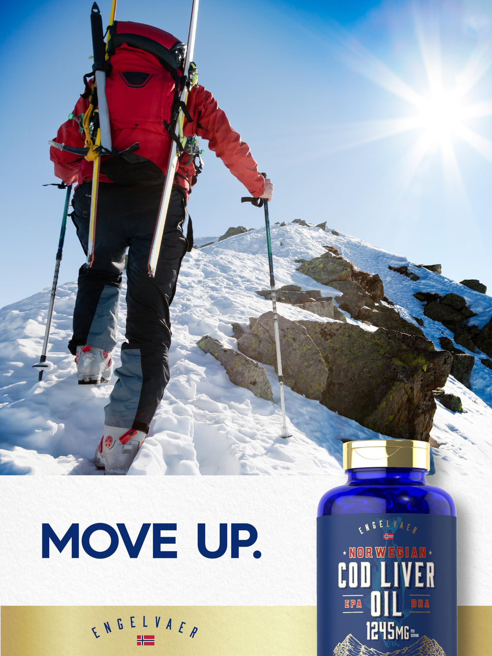 EPA and DHA rich cod liver oil softgels graphic