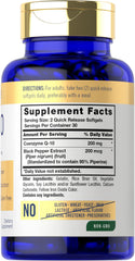 Carlyle CoQ10 200mg Softgels 60-count pack shot