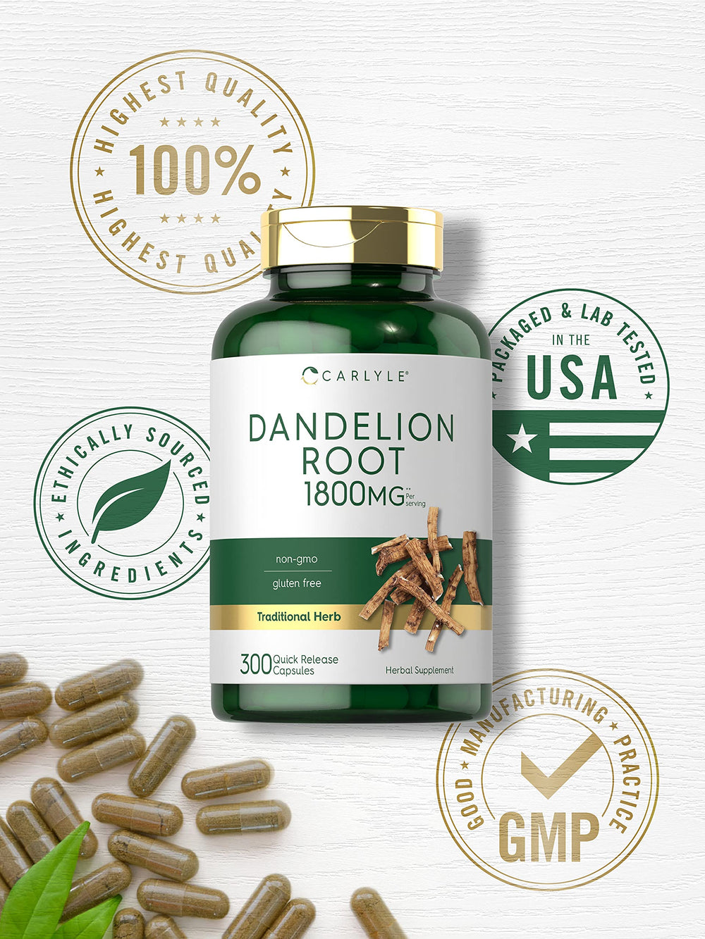 Close-up of supplement facts on bottle