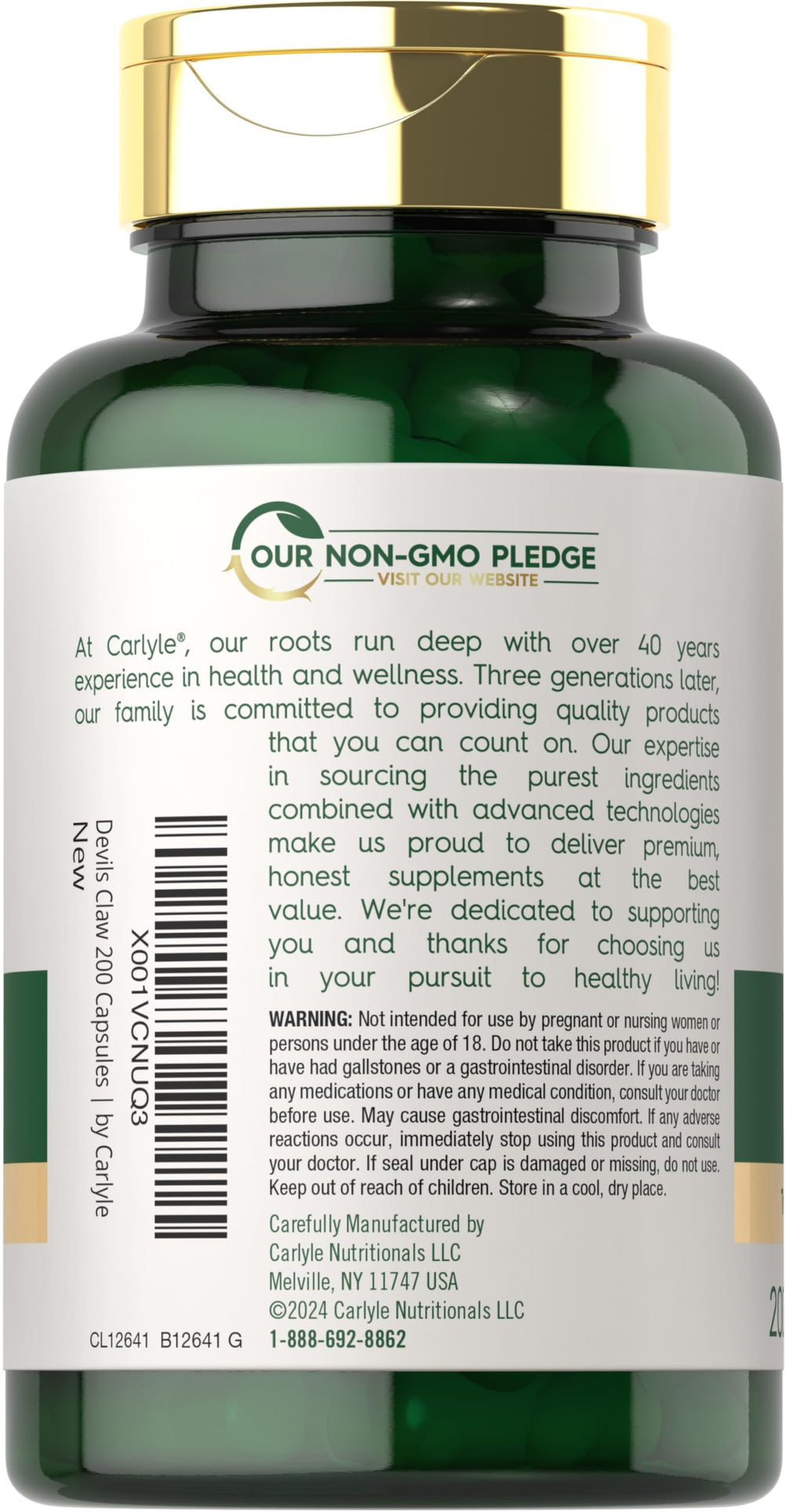 Non-GMO and Gluten Free icons on label