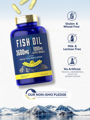 Mercury purified fish oil softgels