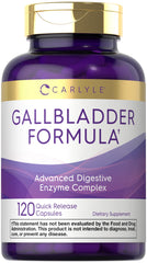 Carlyle Gallbladder Formula bottle label with 120 capsules